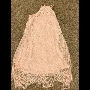 👗Blush fringe dress👗